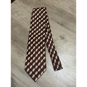 Dolce‎ and Gabbana 100% Silk Neck Tie Made in Italy Black & Neutral Pattern EUC!
